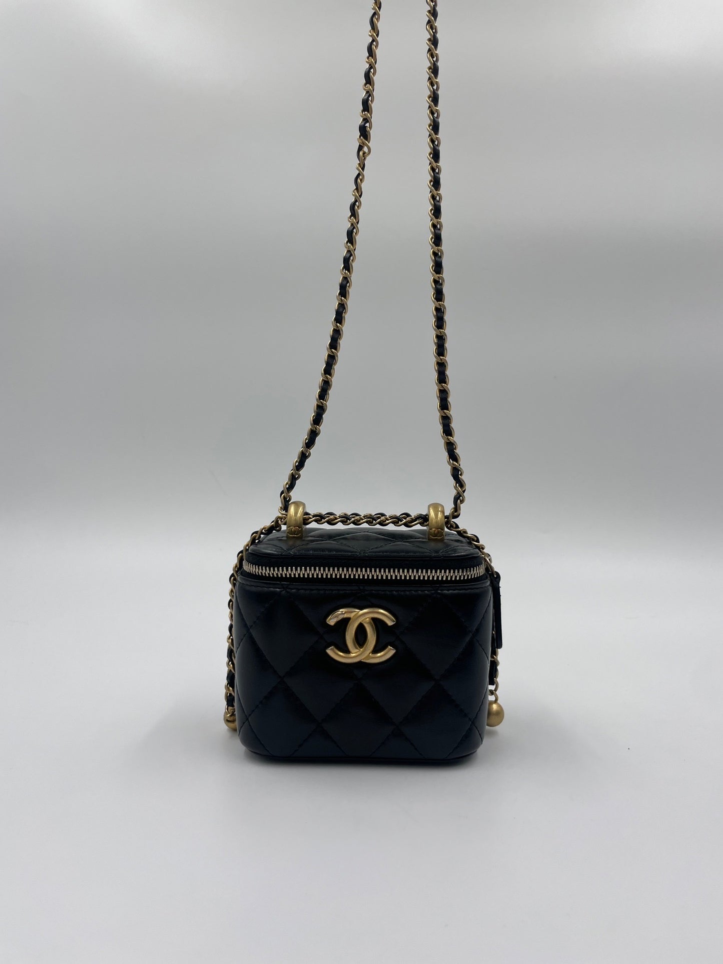 Chanel 雙金球盒子包/Rank SA
