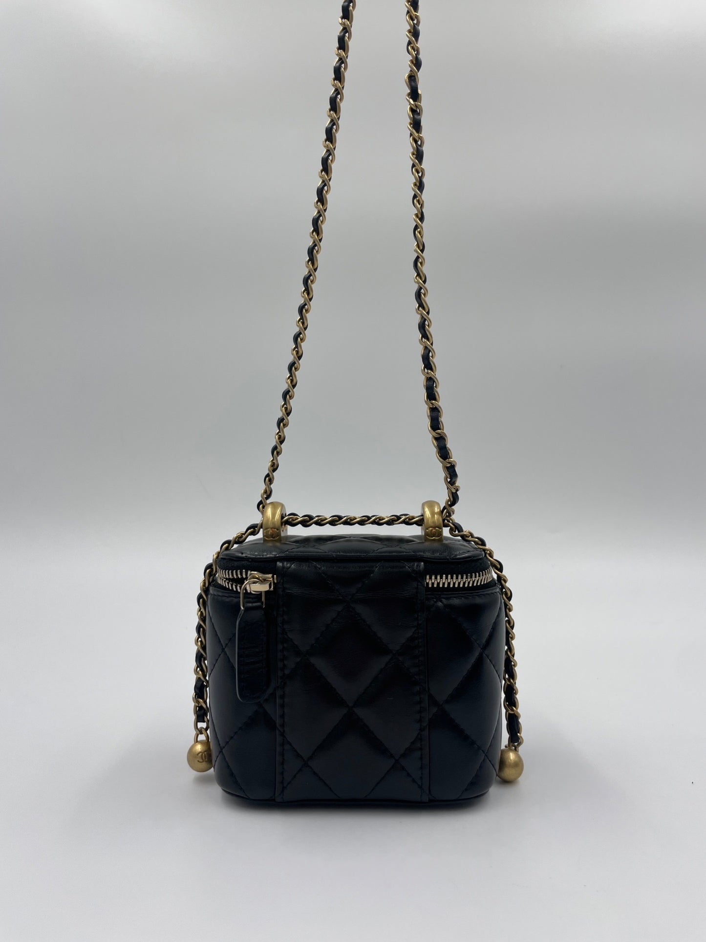 Chanel 雙金球盒子包/Rank SA