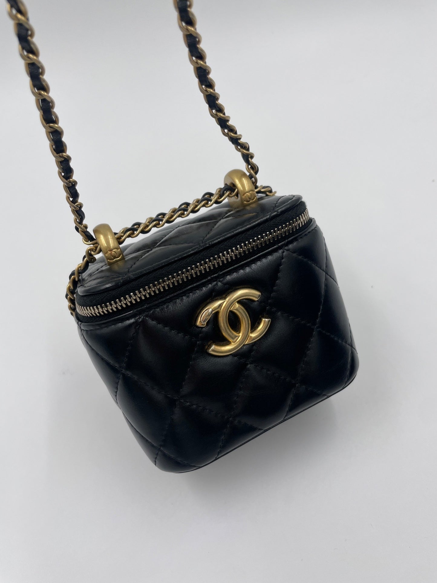 Chanel 雙金球盒子包/Rank SA