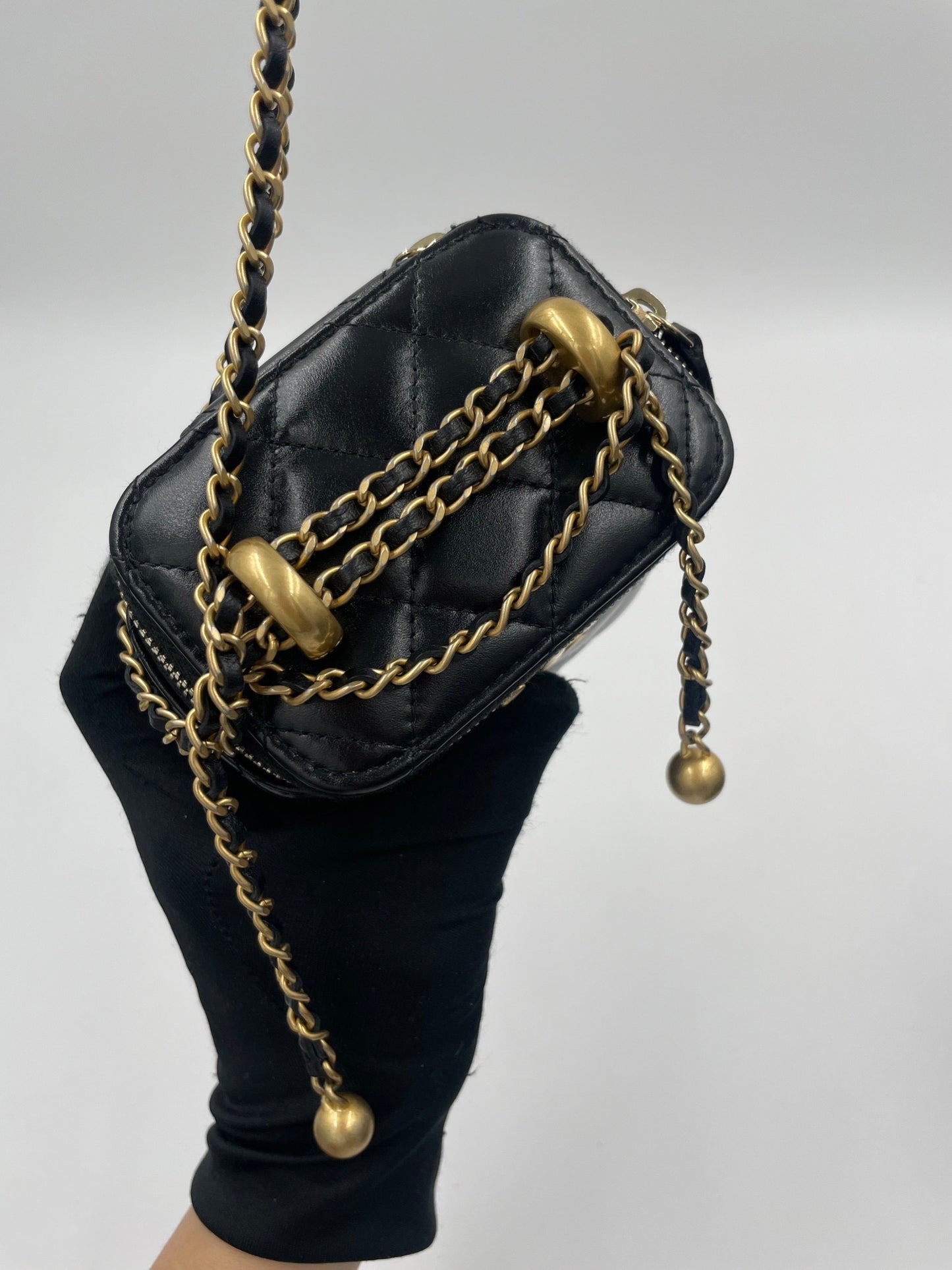 Chanel 雙金球盒子包/Rank SA