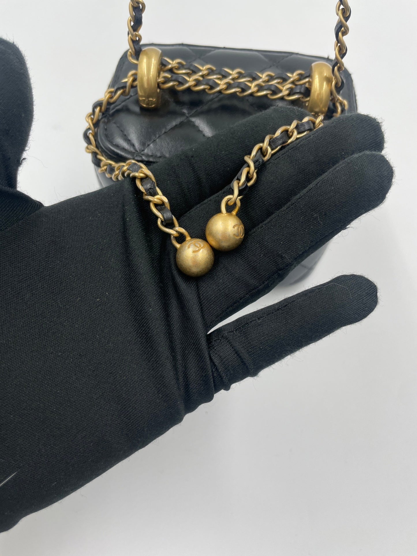 Chanel 雙金球盒子包/Rank SA