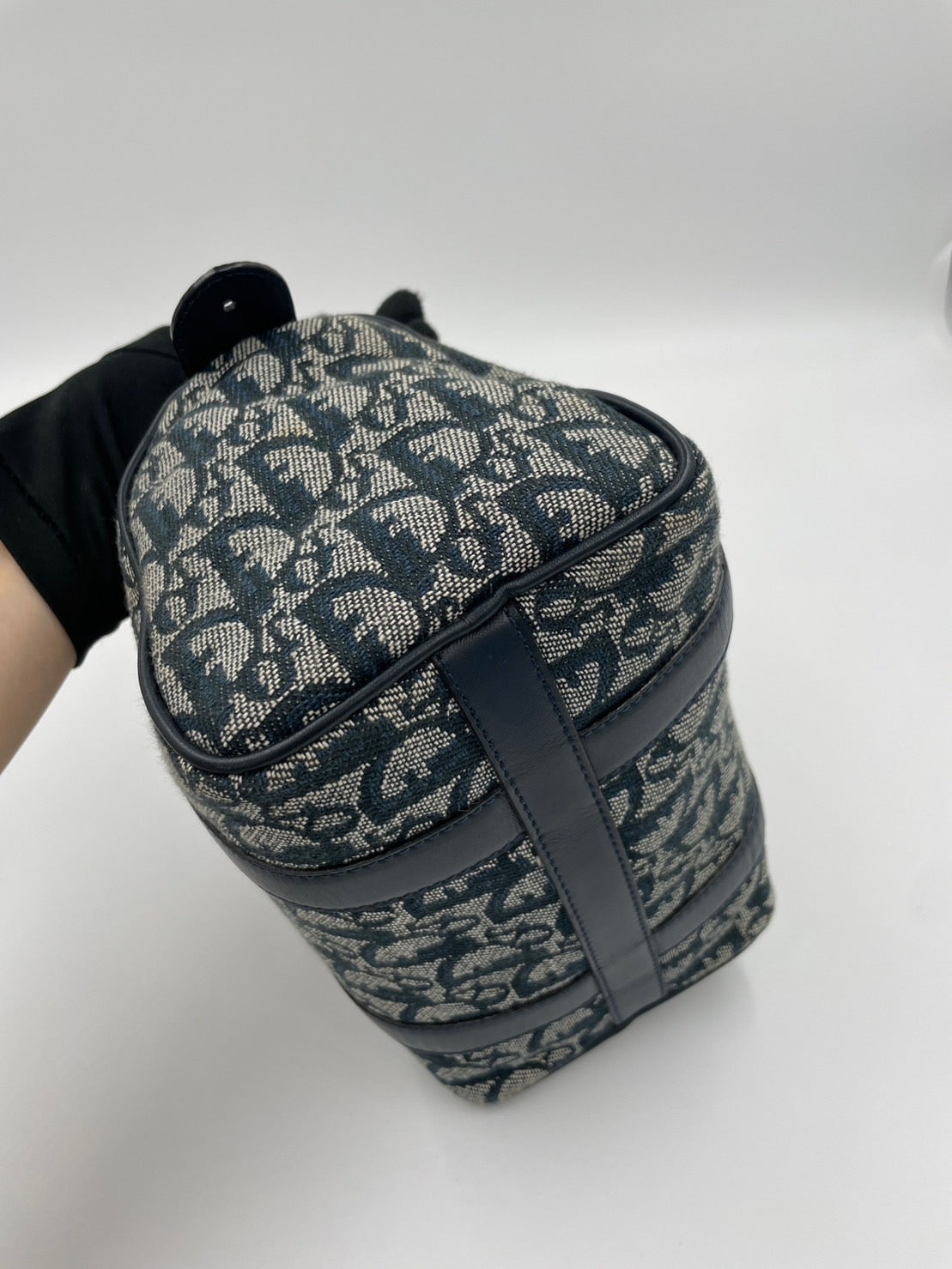 Dior 藍金老花迷你波士頓/Rank SA
