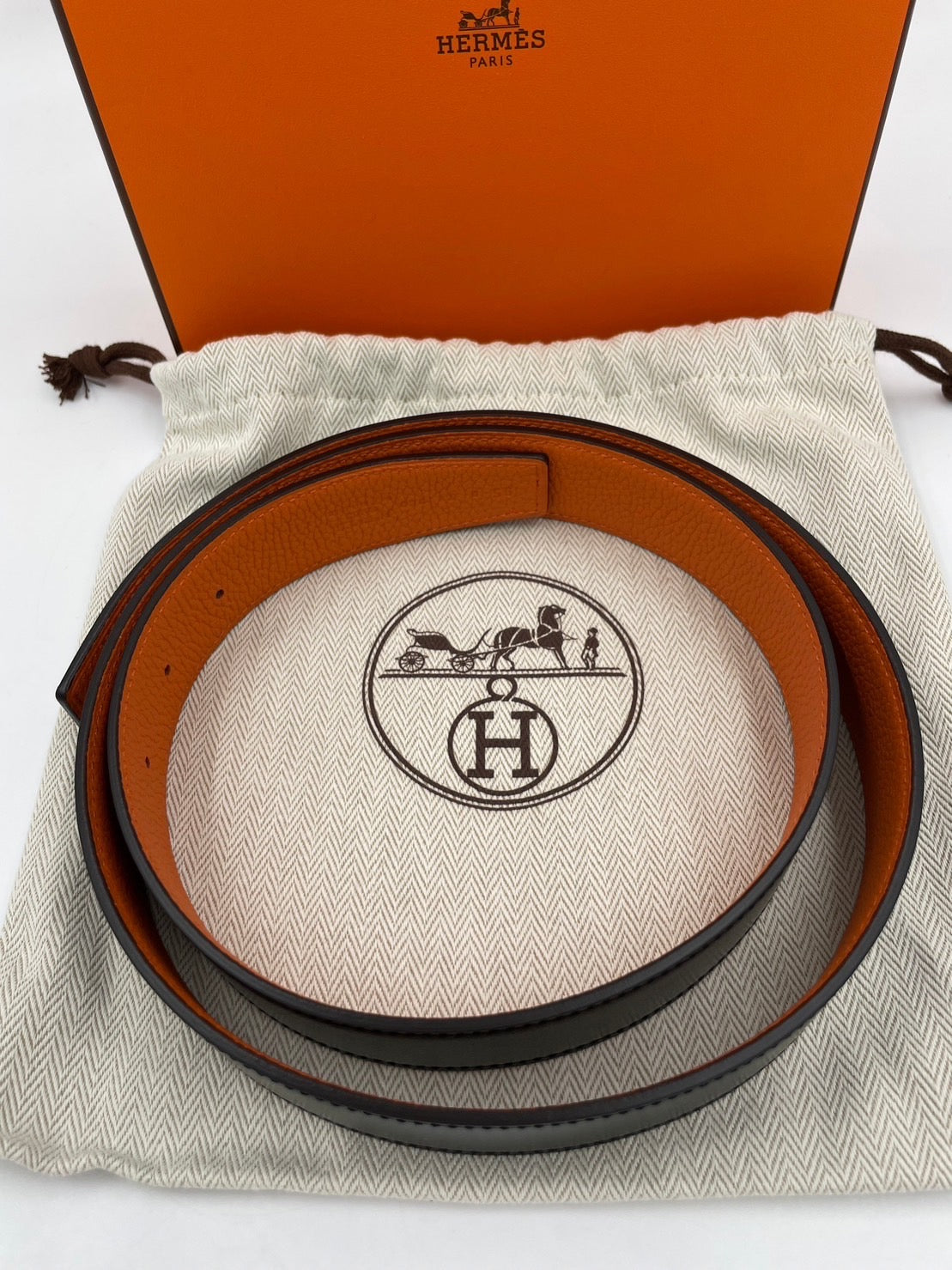 Hermes 雙面 皮帶/Rank SA
