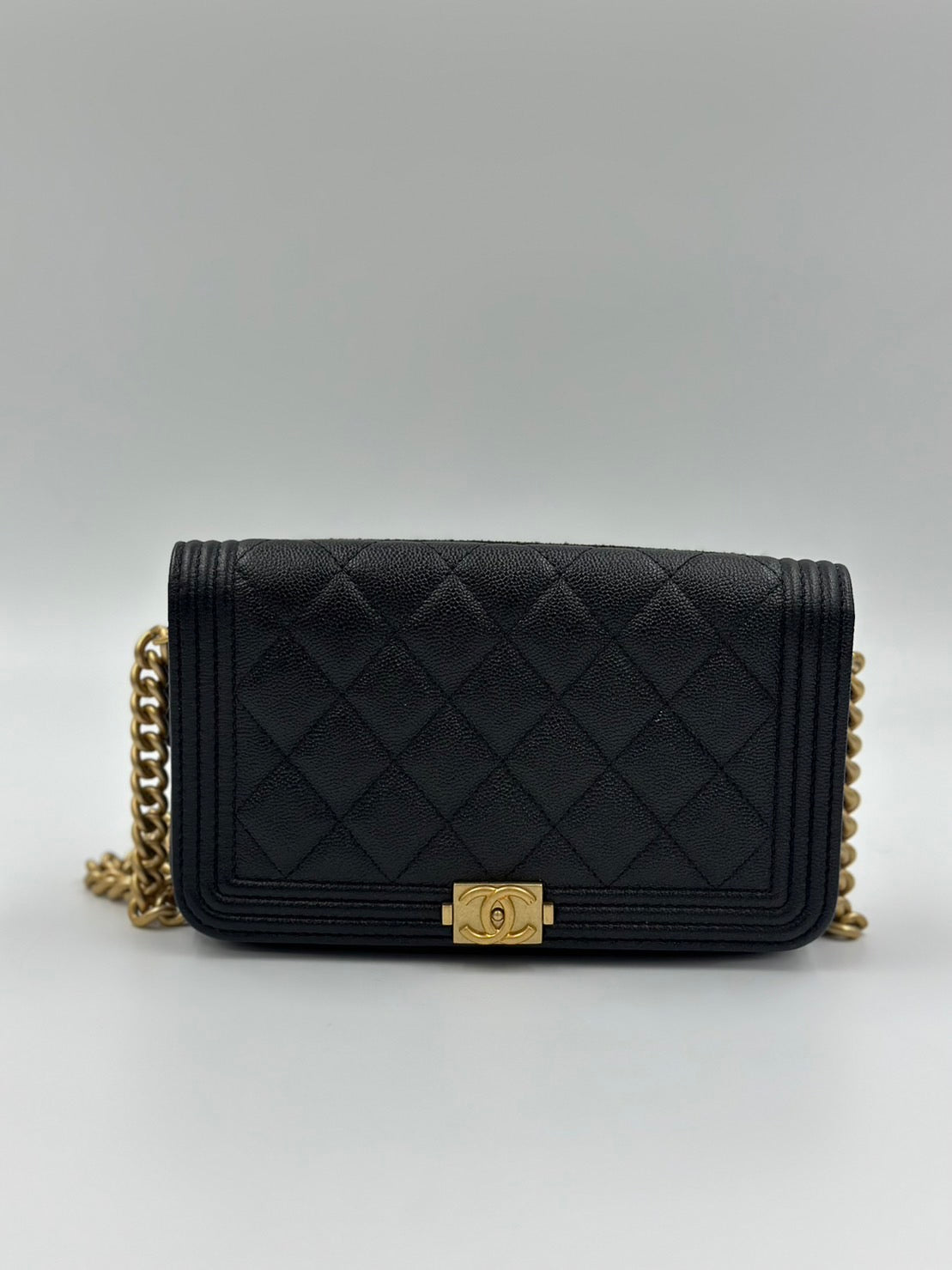 Chanel Leboy Woc Caviar Skin Black  /Rank SA