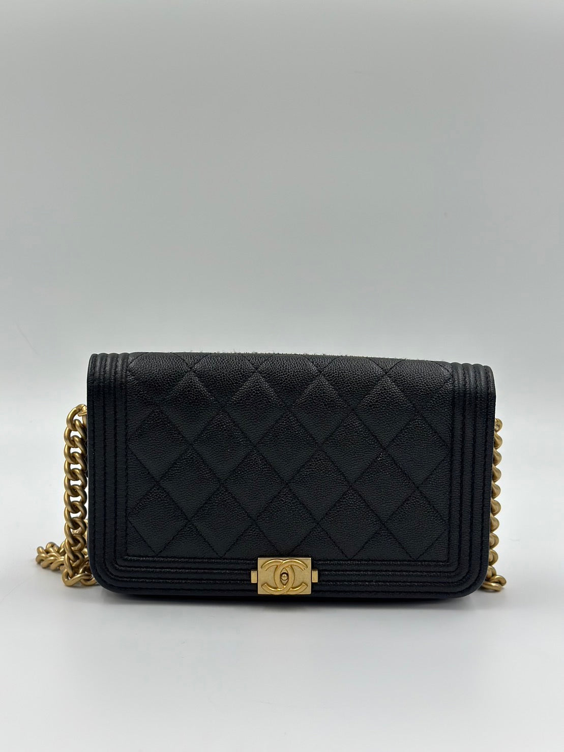 Chanel Leboy Woc Caviar Skin Black  /Rank SA