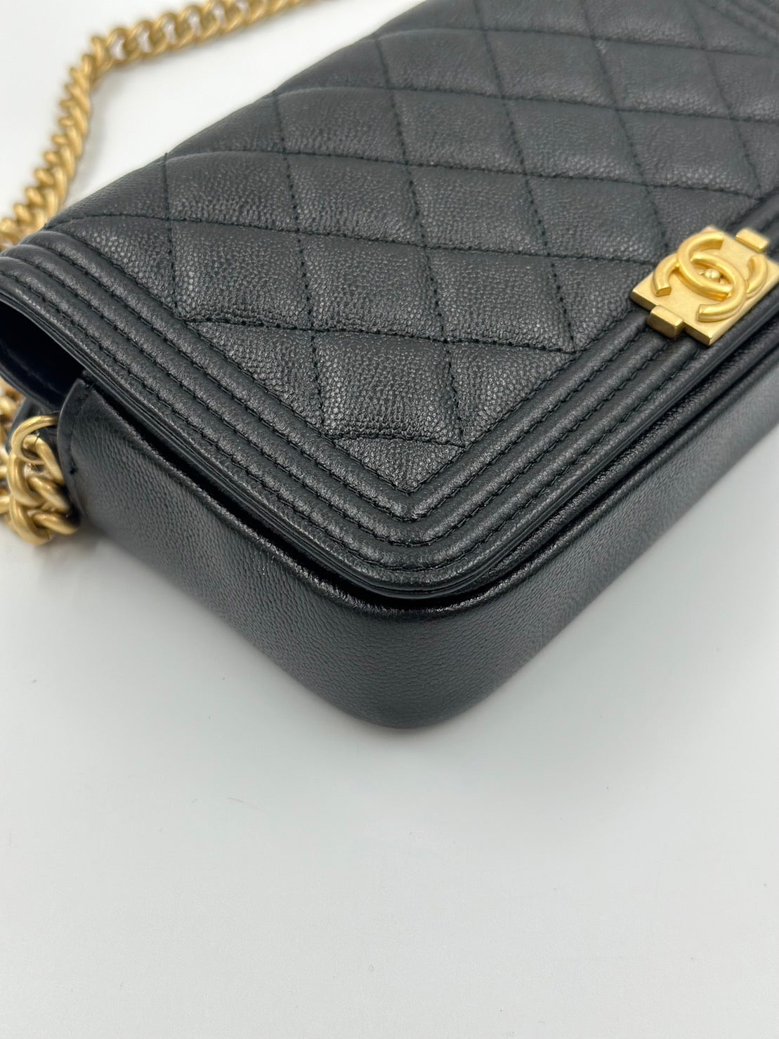 Chanel Leboy Woc Caviar Skin Black  /Rank SA
