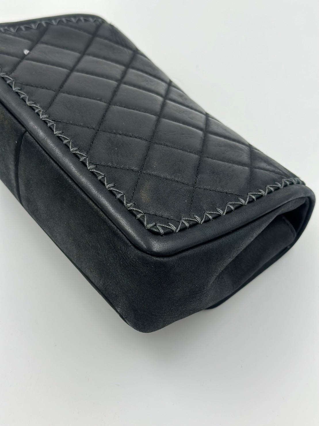 Chanel 牛皮滾邊鏈條包/Rank SA