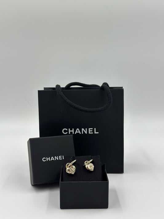 Chanel 愛心耳環/Rank SA