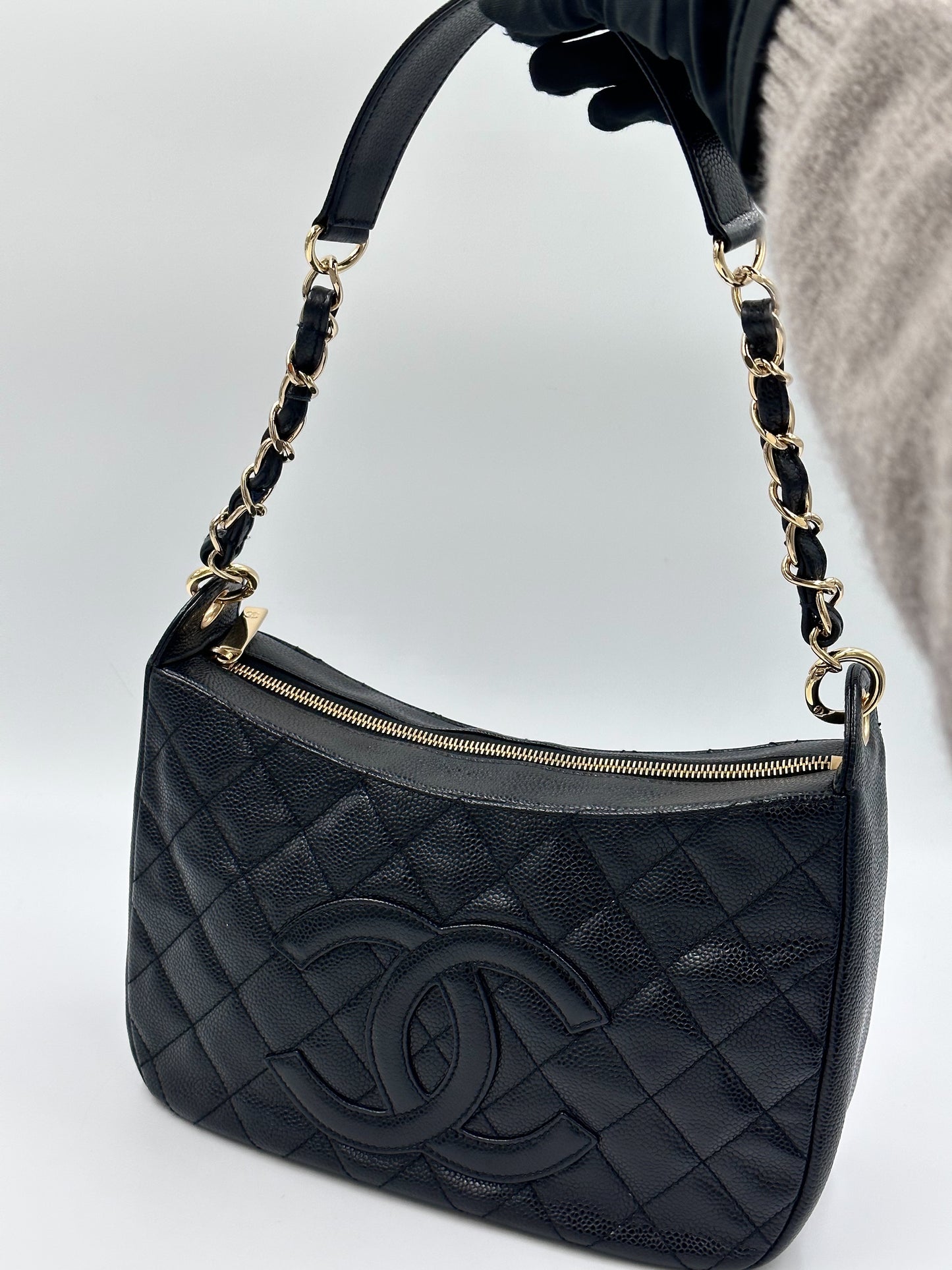 Chanel 牛皮鏈條包 /Rank SA
