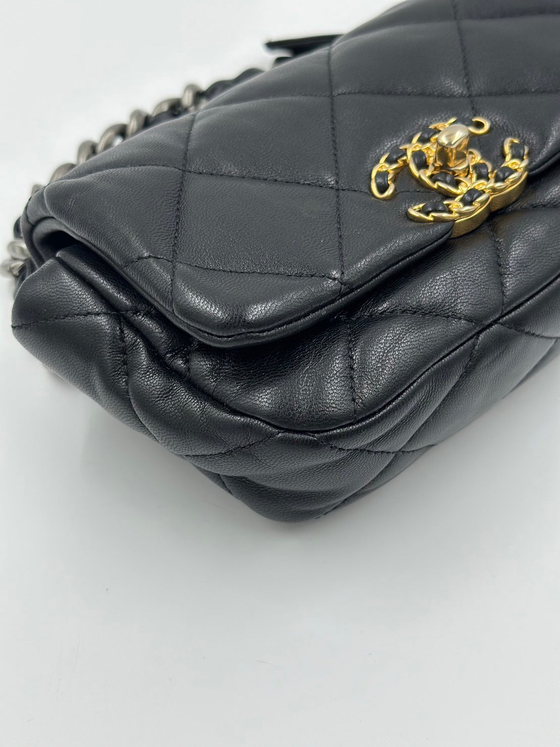 Chanel 雙色鏈條腰包/Rank SA
