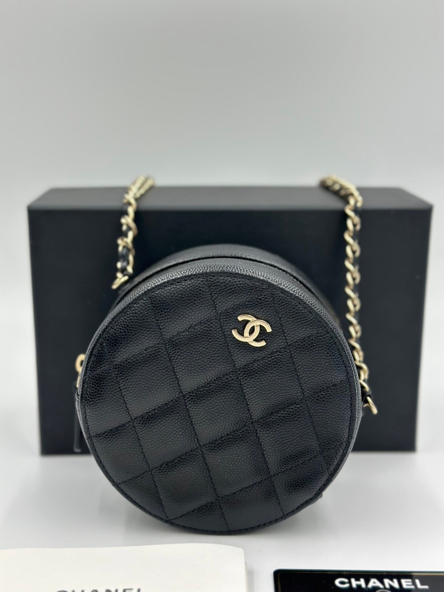 Chanel Calfskin Clutch With Chain / Rank SA