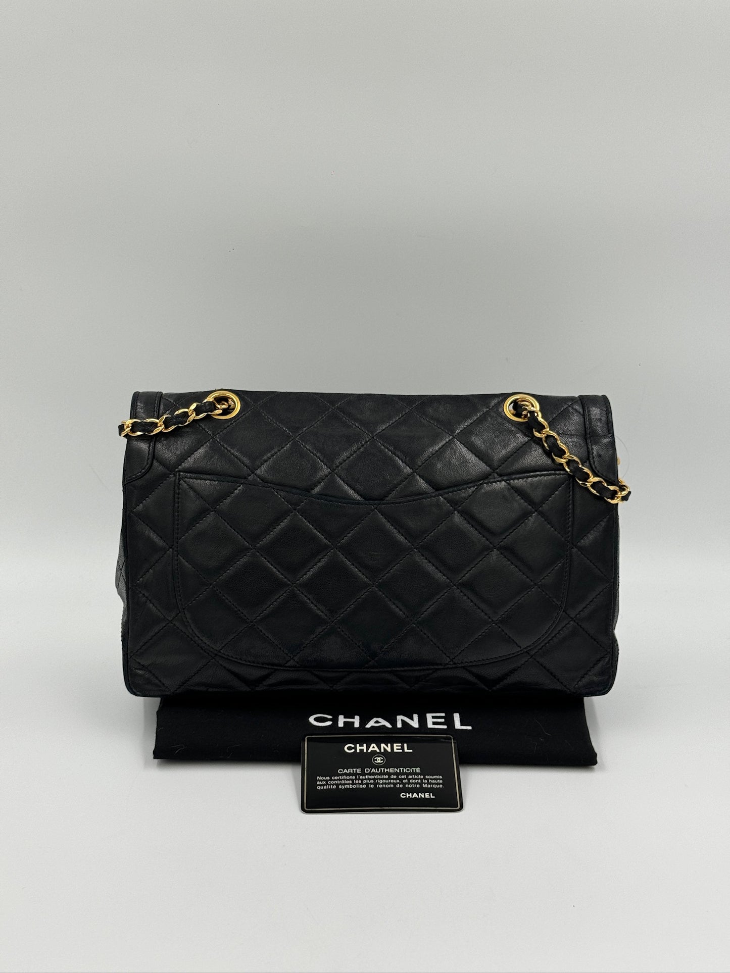Chanel 巴黎限定雙鍊異色金屬包 Black 黑 / Rank A 24072309