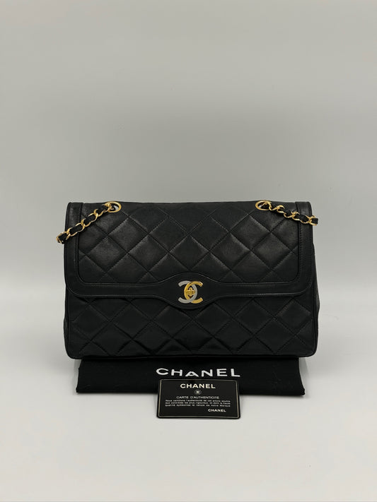 Chanel 巴黎限定雙鍊異色金屬包 Black 黑 / Rank A 24072309