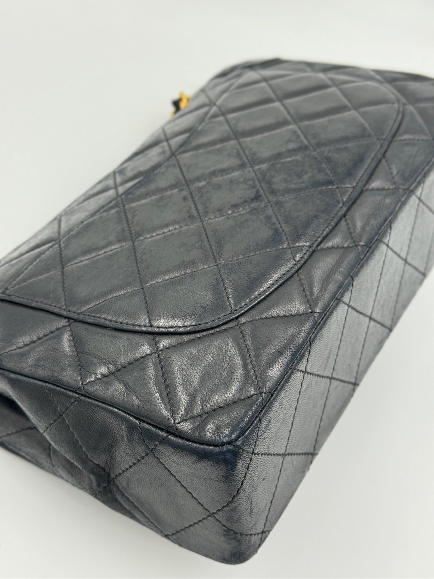 Chanel 巴黎限定雙鍊異色金屬包 Black 黑 / Rank A 24072309