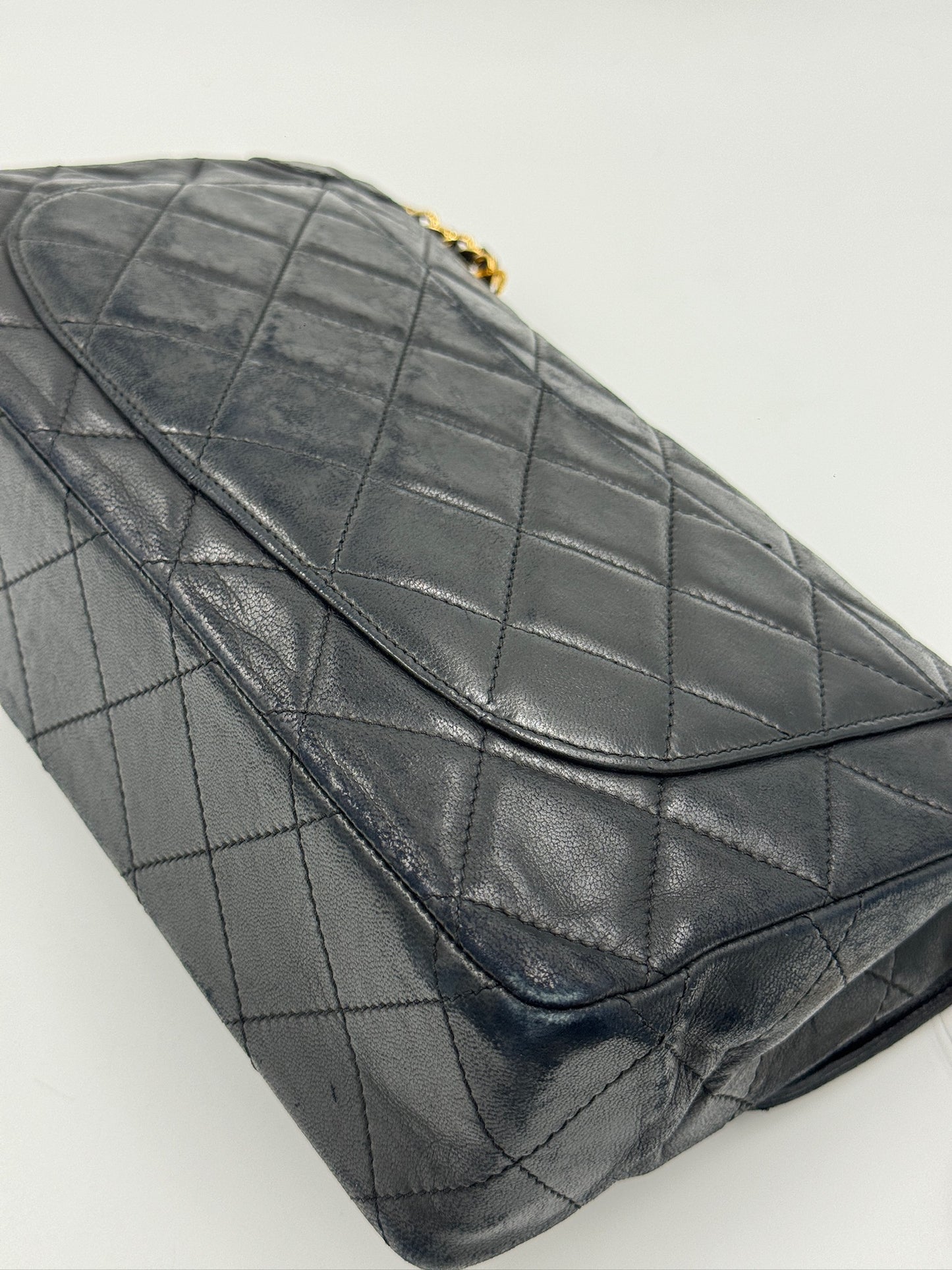 Chanel 巴黎限定雙鍊異色金屬包 Black 黑 / Rank A 24072309
