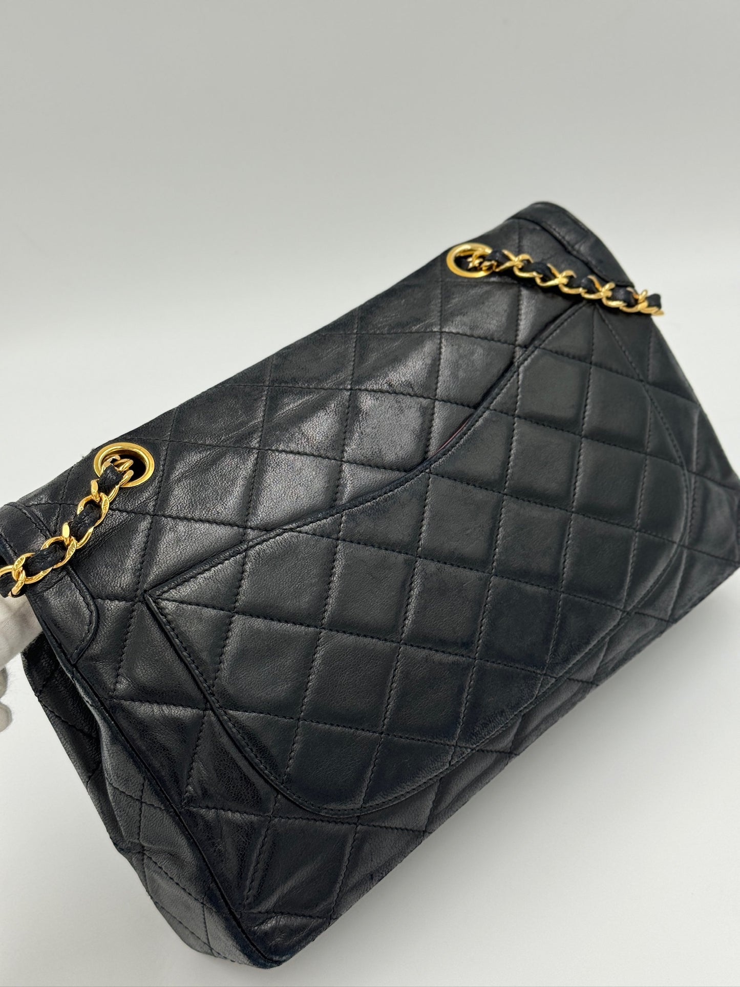 Chanel 巴黎限定雙鍊異色金屬包 Black 黑 / Rank A 24072309