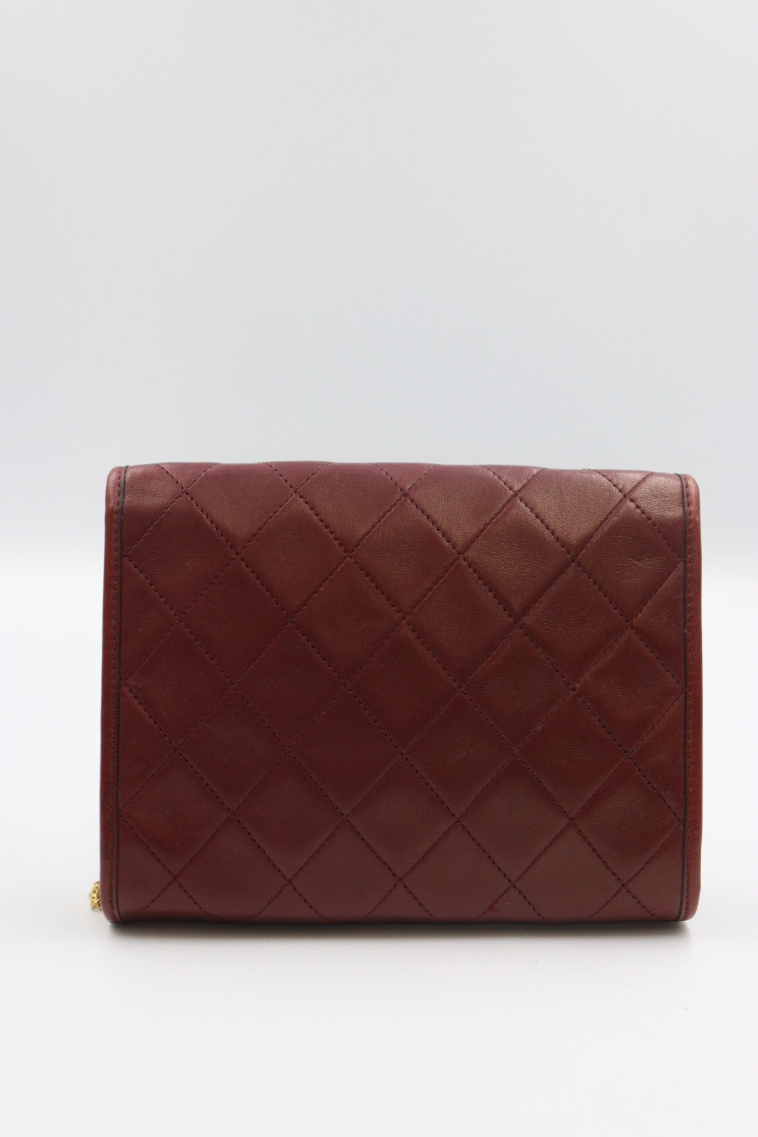 Chanel 酒紅色Mini Coco 1986 /Rank SA