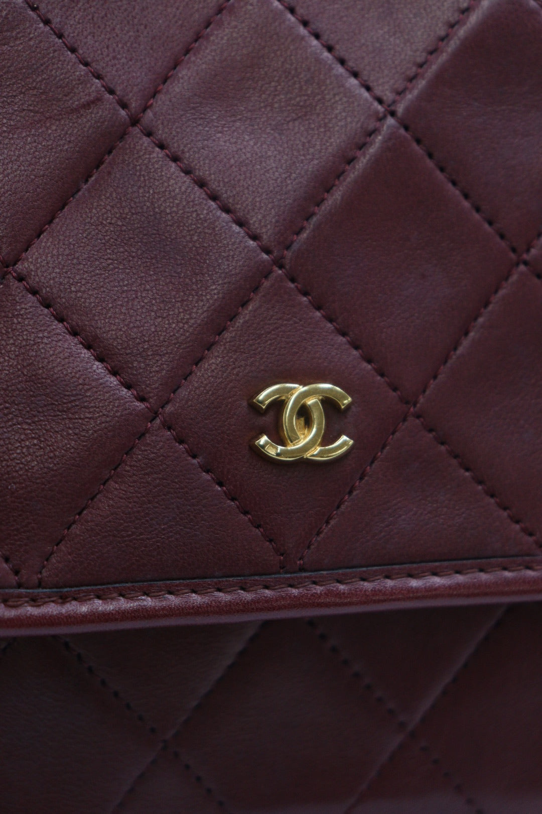 Chanel 酒紅色Mini Coco 1986 /Rank SA