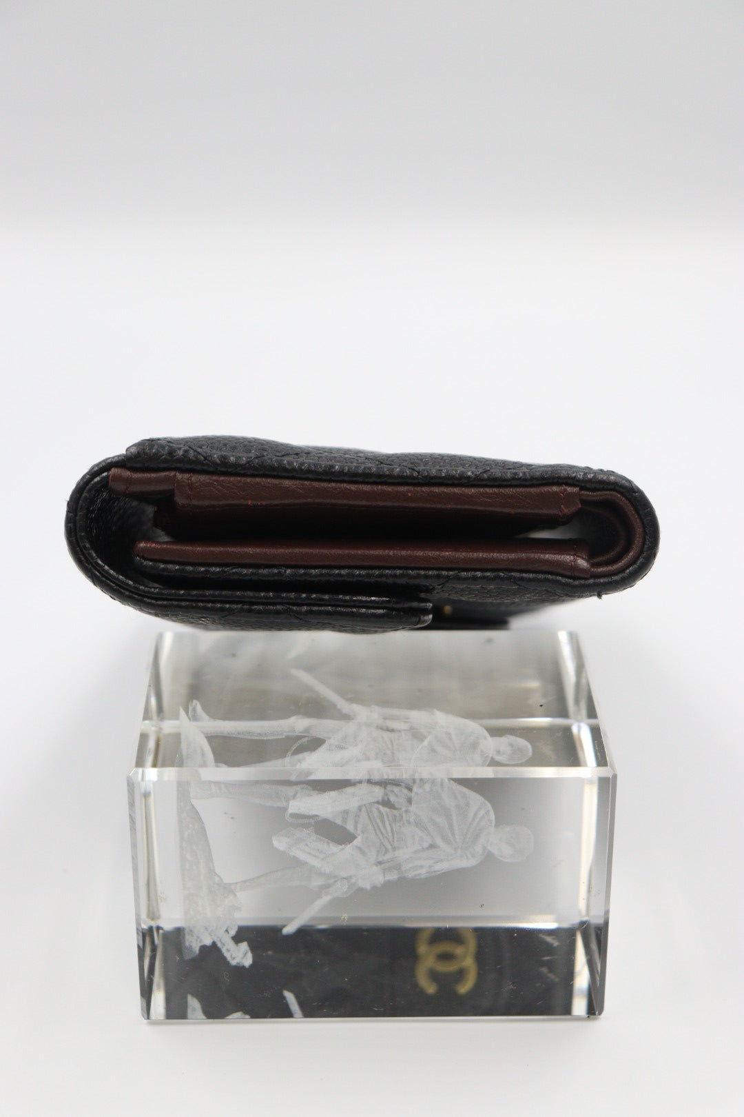 Chanel Caviar Skin Black Wallet / Rank SA