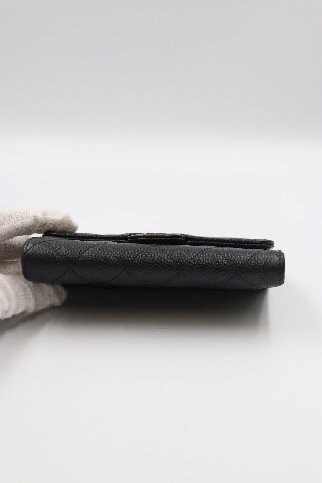 Chanel Caviar Skin Black Wallet / Rank SA