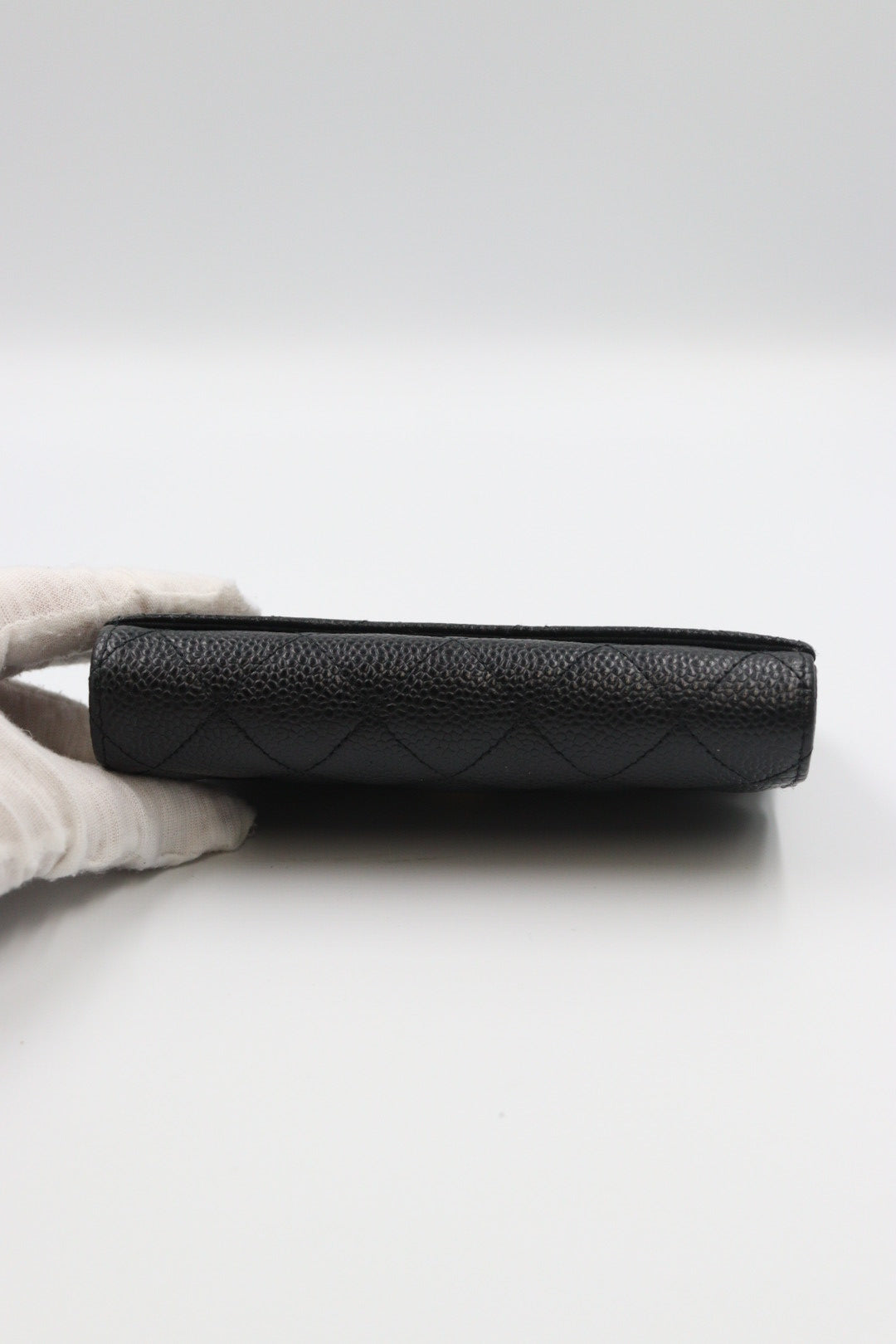 Chanel Caviar Skin Black Wallet / Rank SA