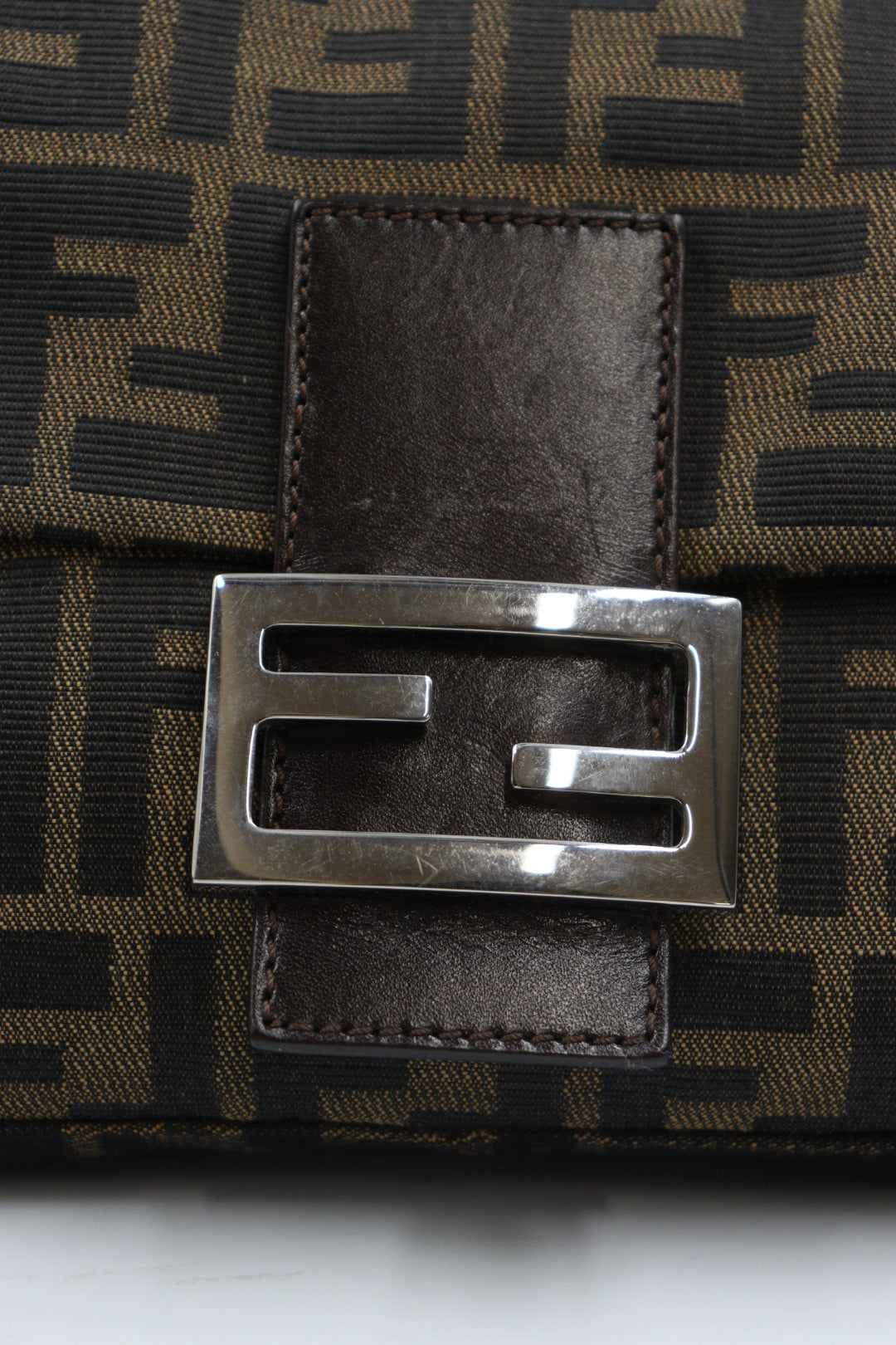 Fendi Zucca Baguette Shoulder Bag / Rank A