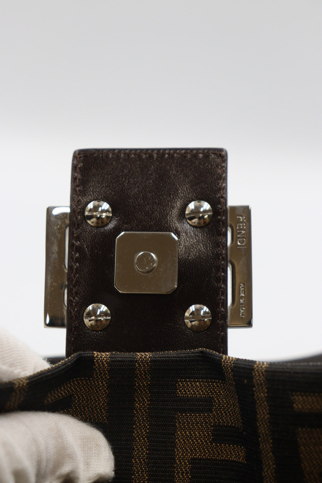 Fendi Zucca Baguette Shoulder Bag / Rank A
