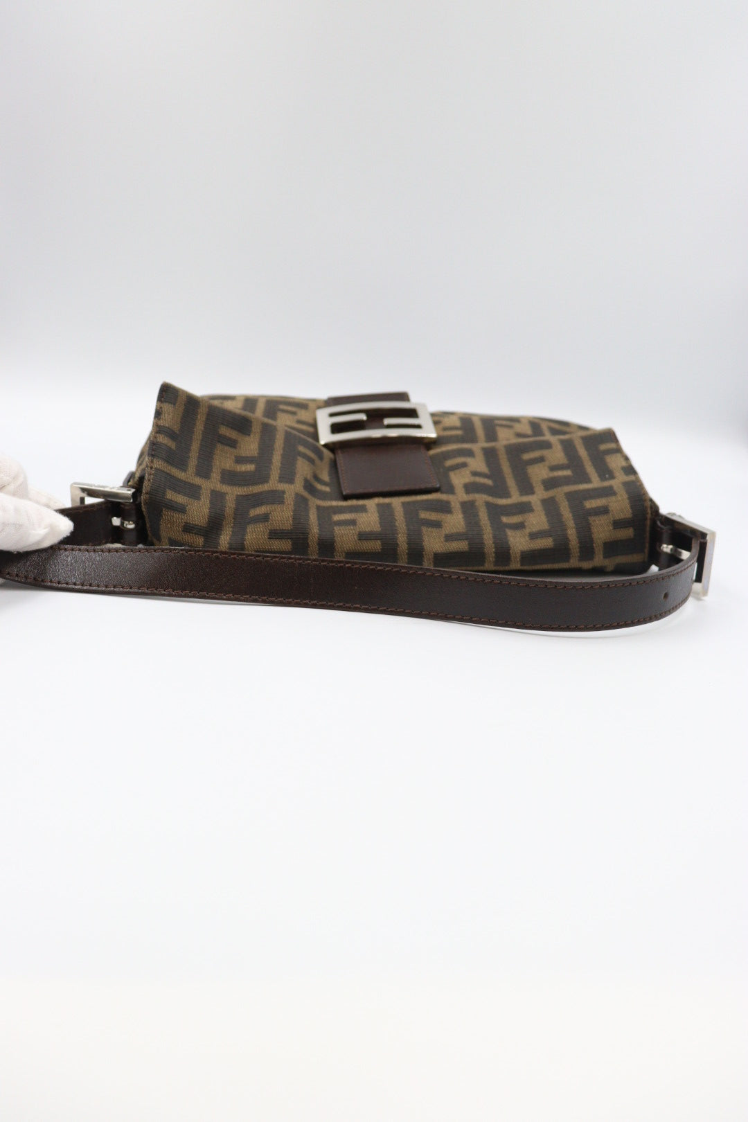 Fendi Zucca Baguette Shoulder Bag / Rank A