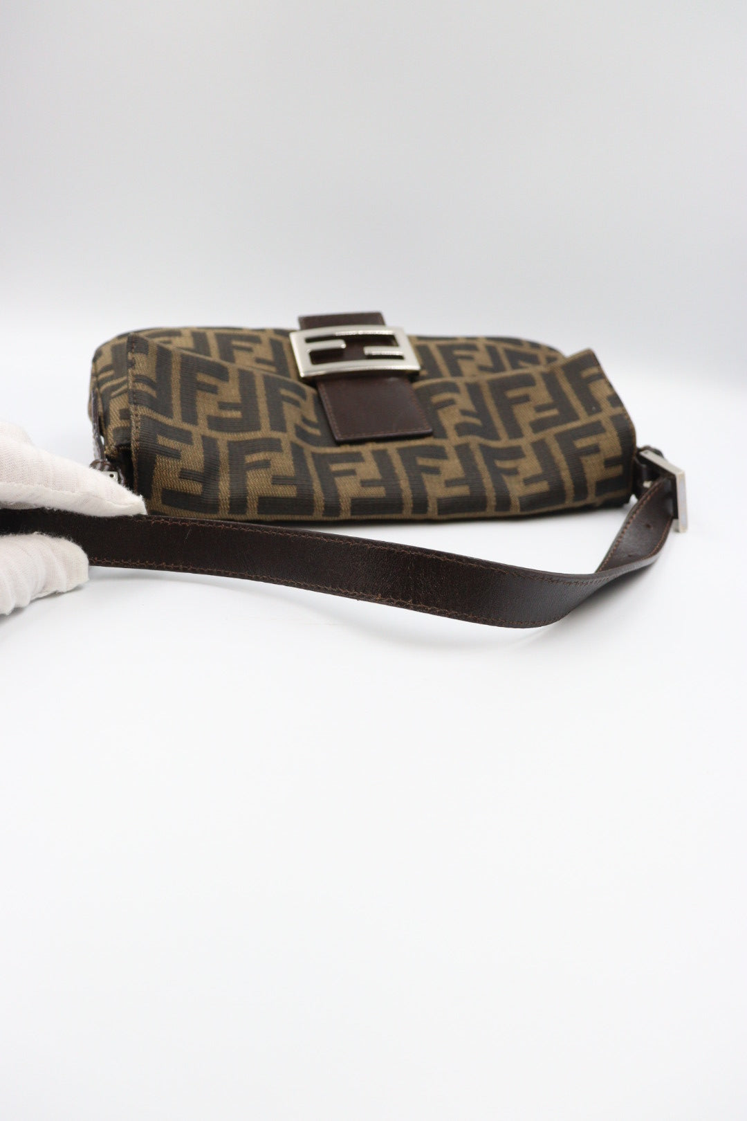 Fendi Zucca Baguette Shoulder Bag / Rank A