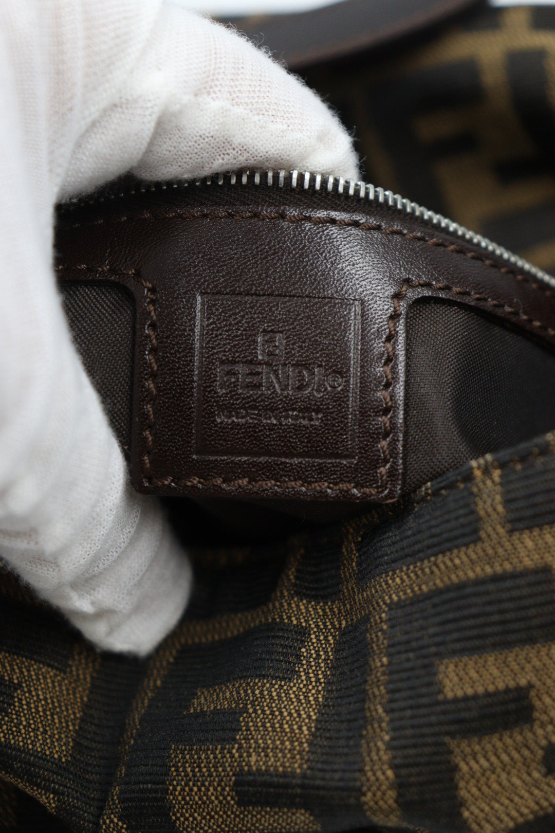 Fendi Zucca Baguette Shoulder Bag / Rank A