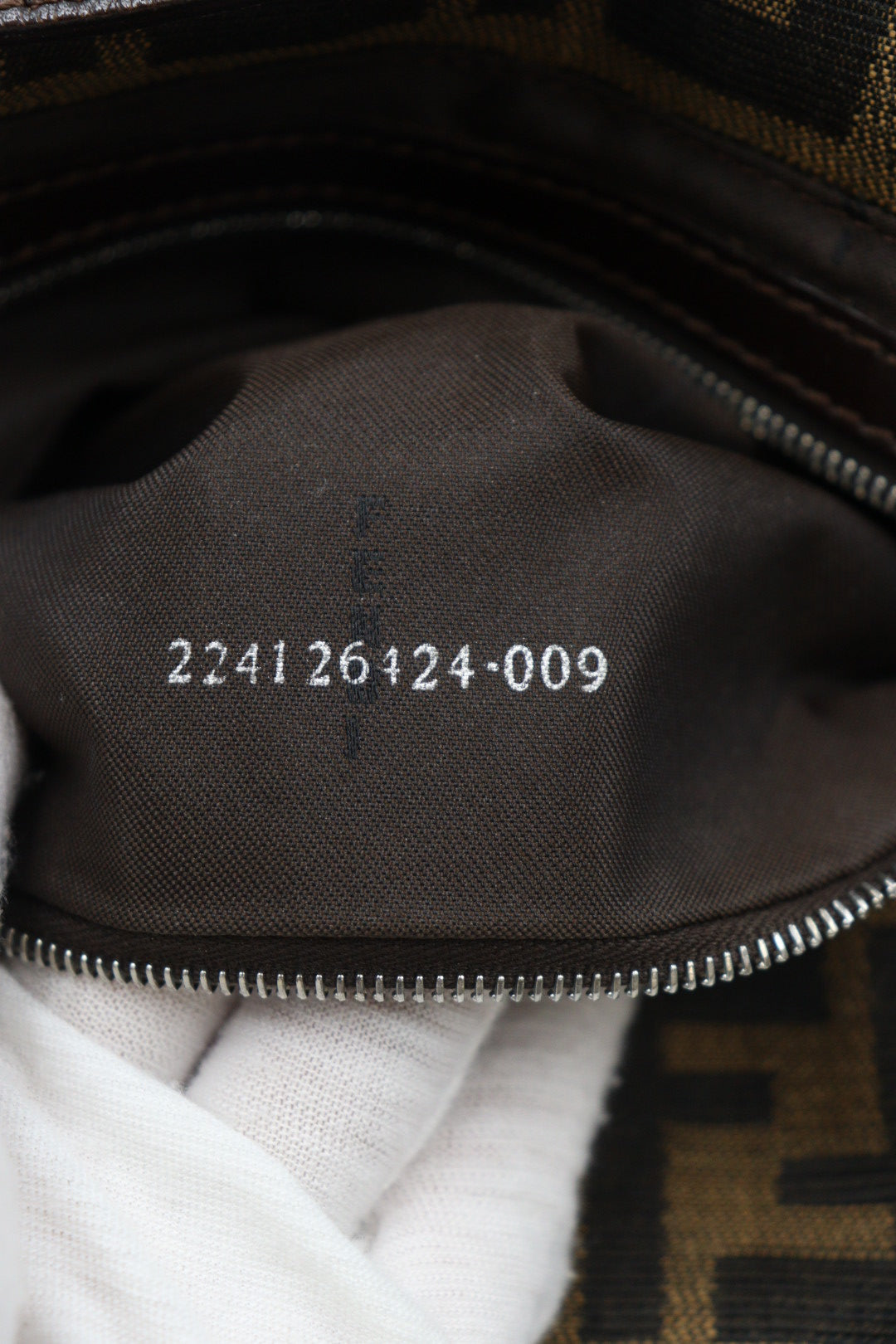 Fendi Zucca Baguette Shoulder Bag / Rank A
