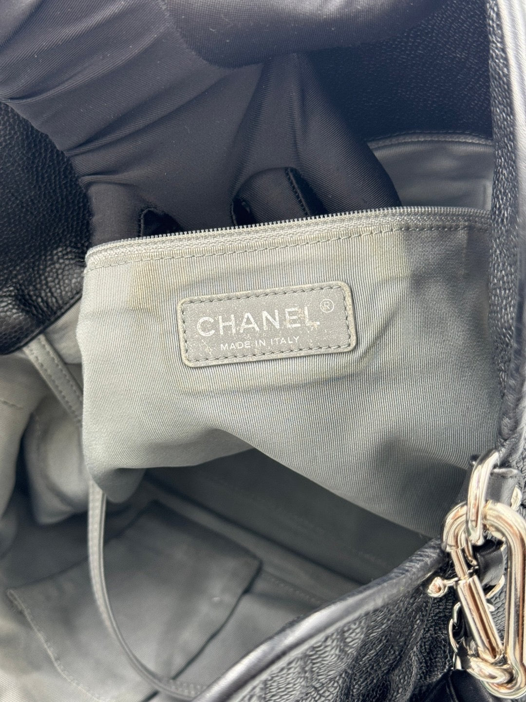 Chanel hobo 機場包 MM  black 黑色 / Rank A 24072113