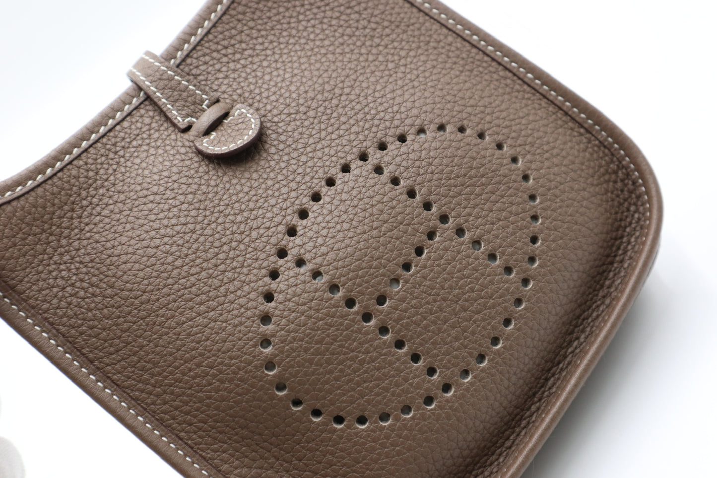 Hermes Mini Evelyne 大象灰金色 / Rank A 25072201