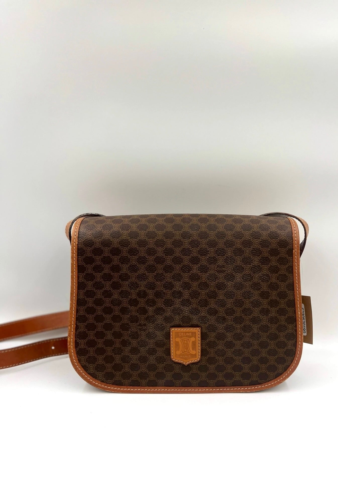 Celine 焦糖色凱旋門馬鞍包