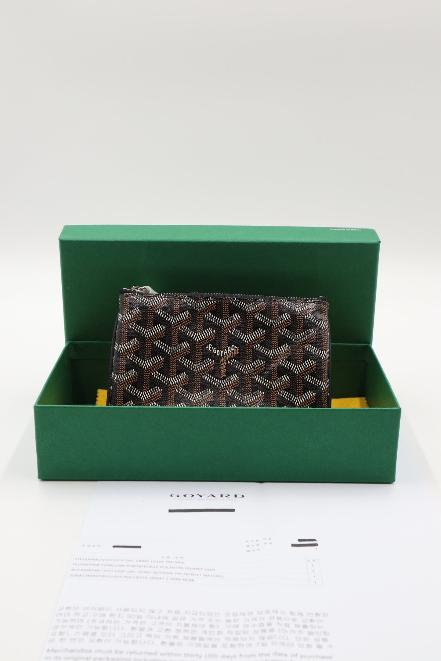 Goyard Mini Case 一字卡包 黑色 / Rank N 全新