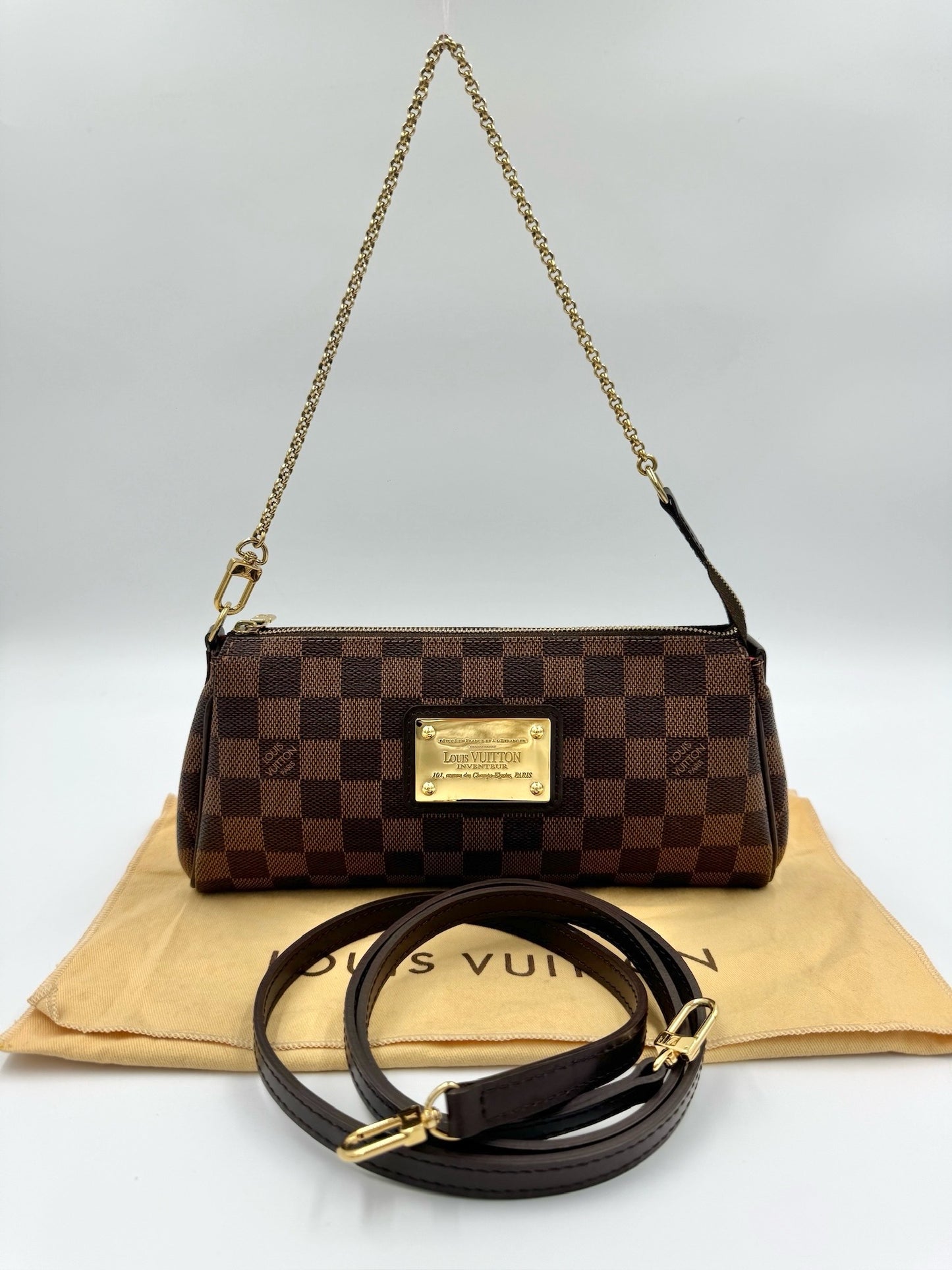 Louis Vuitton Eva 棋盤格雙背帶   / Rank SA 24072003