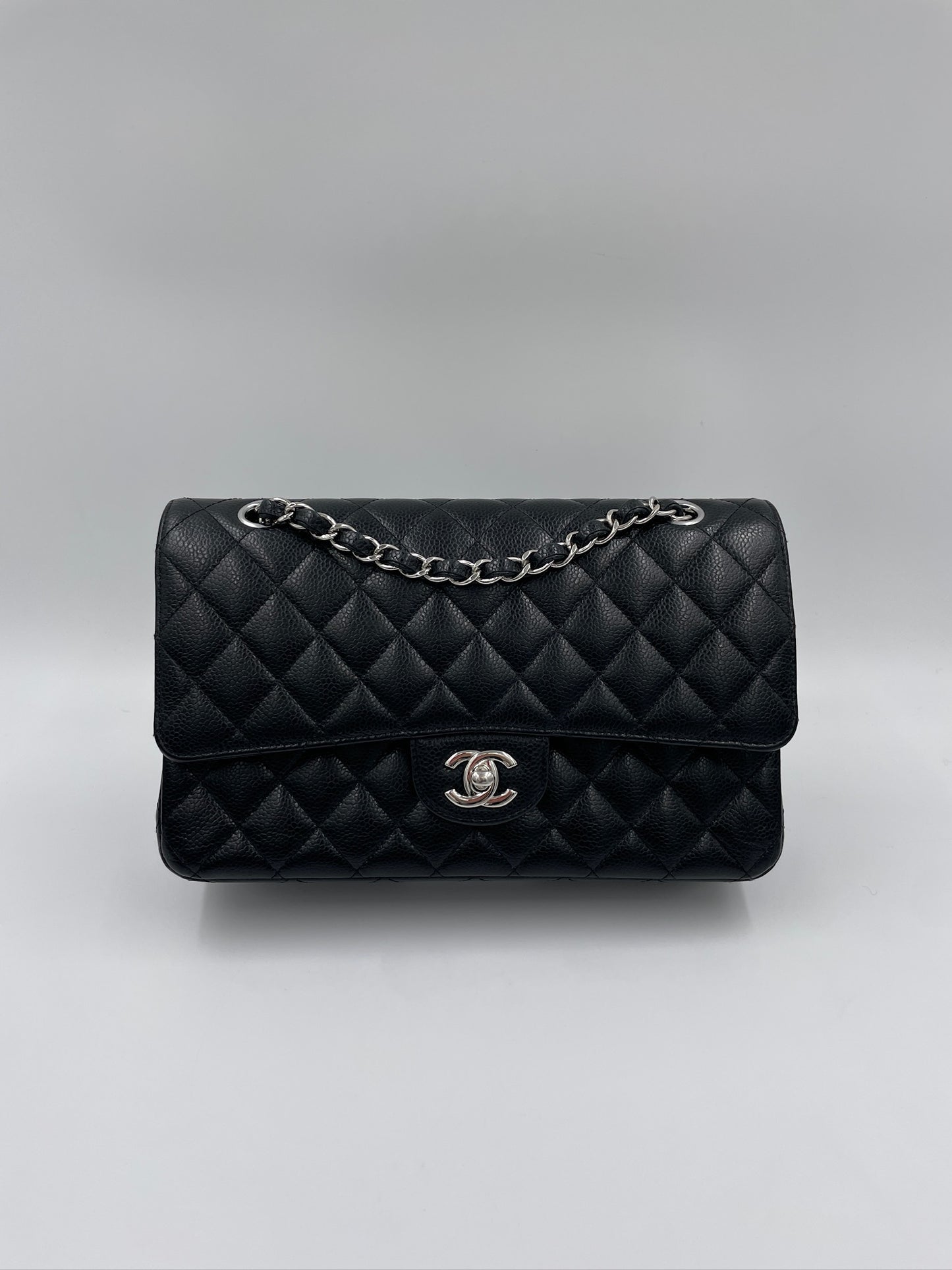 Chanel Classic Flap 25cm Cavier Skin / Rank SA