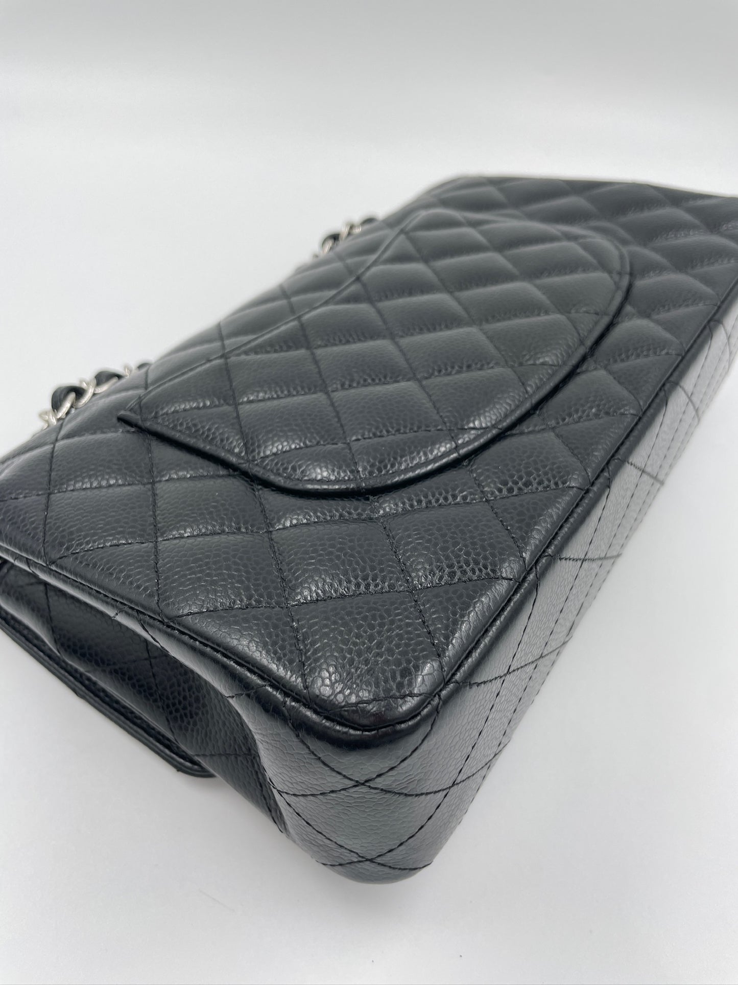 Chanel Classic Flap 25cm Cavier Skin / Rank SA