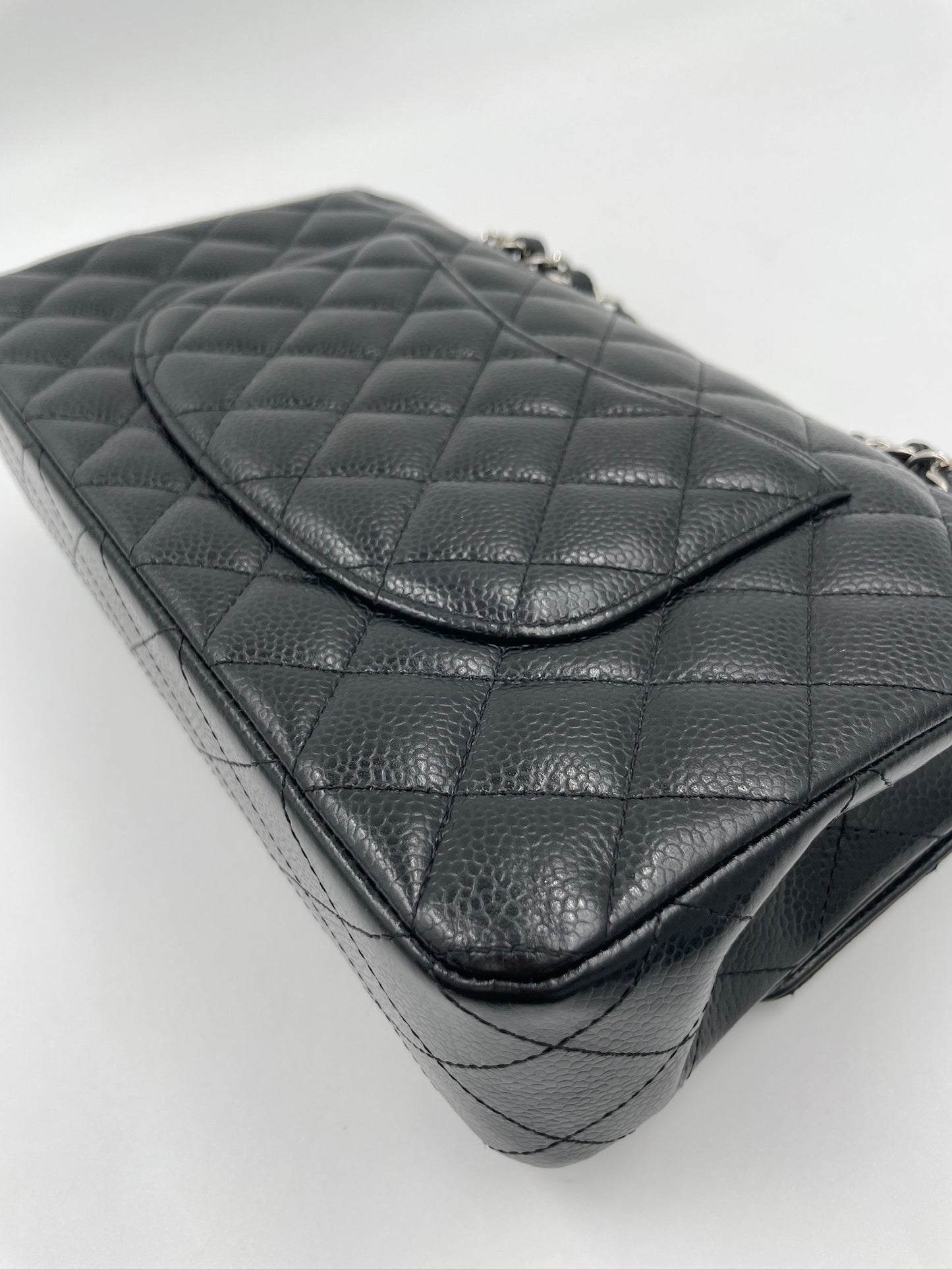 Chanel Classic Flap 25cm Cavier Skin / Rank SA