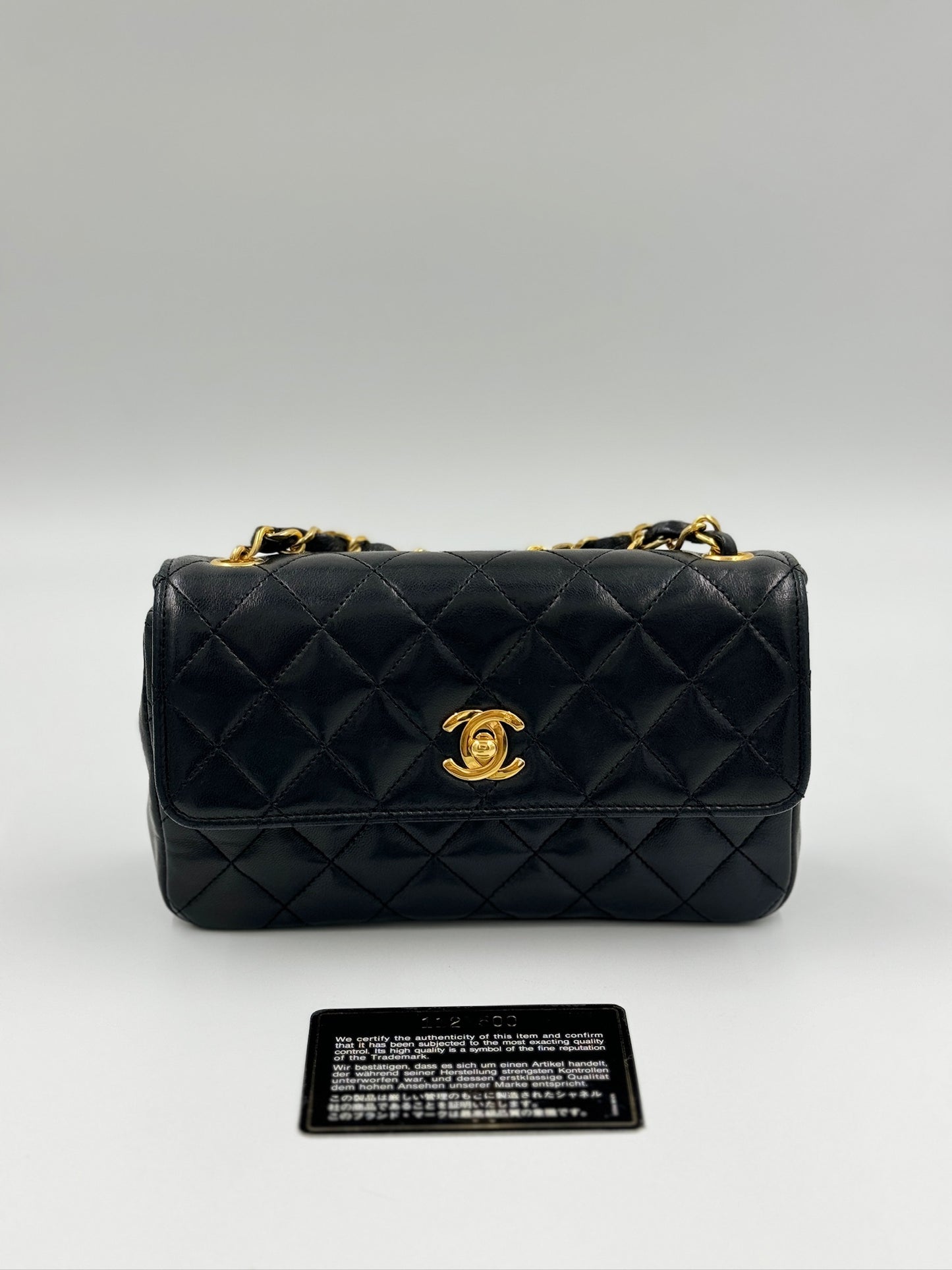 Chanel Vintage Mini CF 20cm Black 黑 / Rank A  24072308
