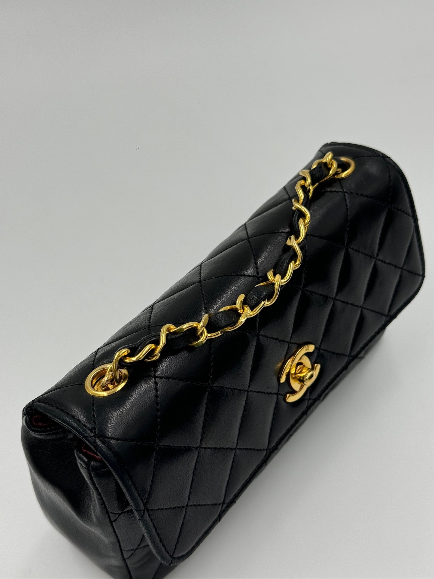 Chanel Vintage Mini CF 20cm Black 黑 / Rank A  24072308