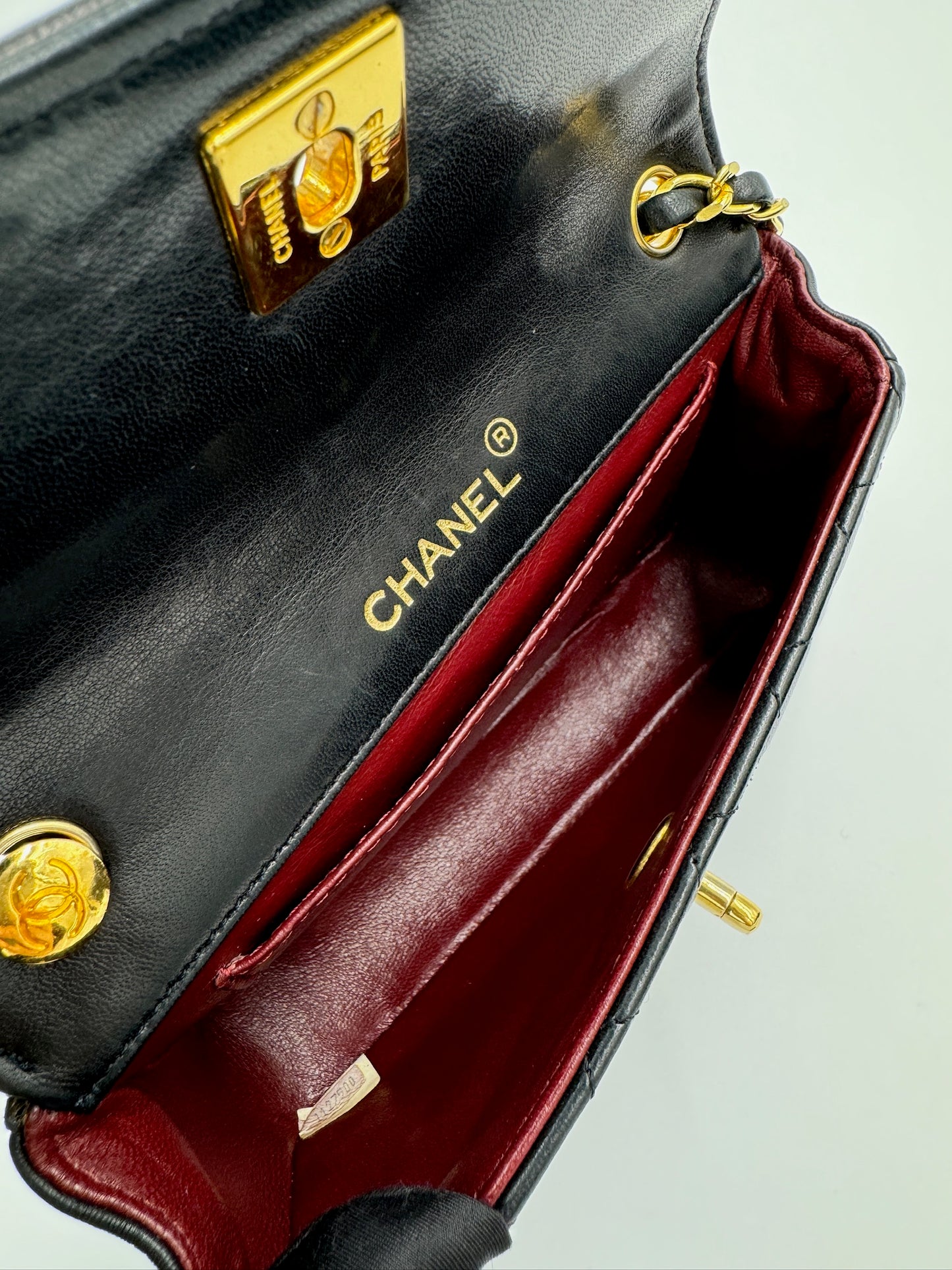 Chanel Vintage Mini CF 20cm Black 黑 / Rank A  24072308