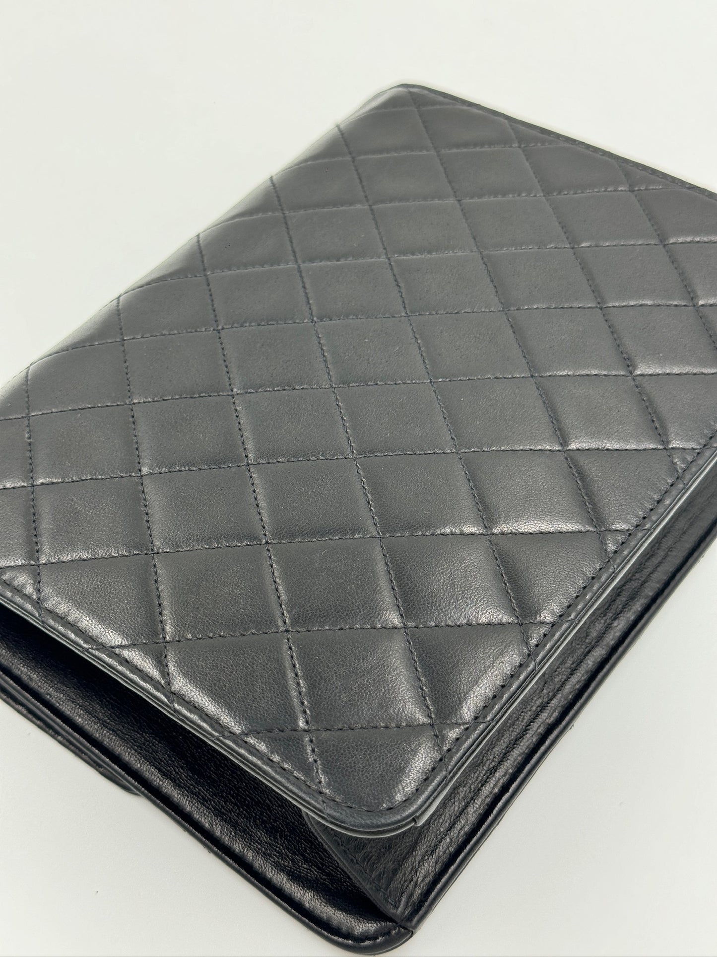 Chanel 22cm vintage 信封包 black 黑色 / Rank AB 24072310