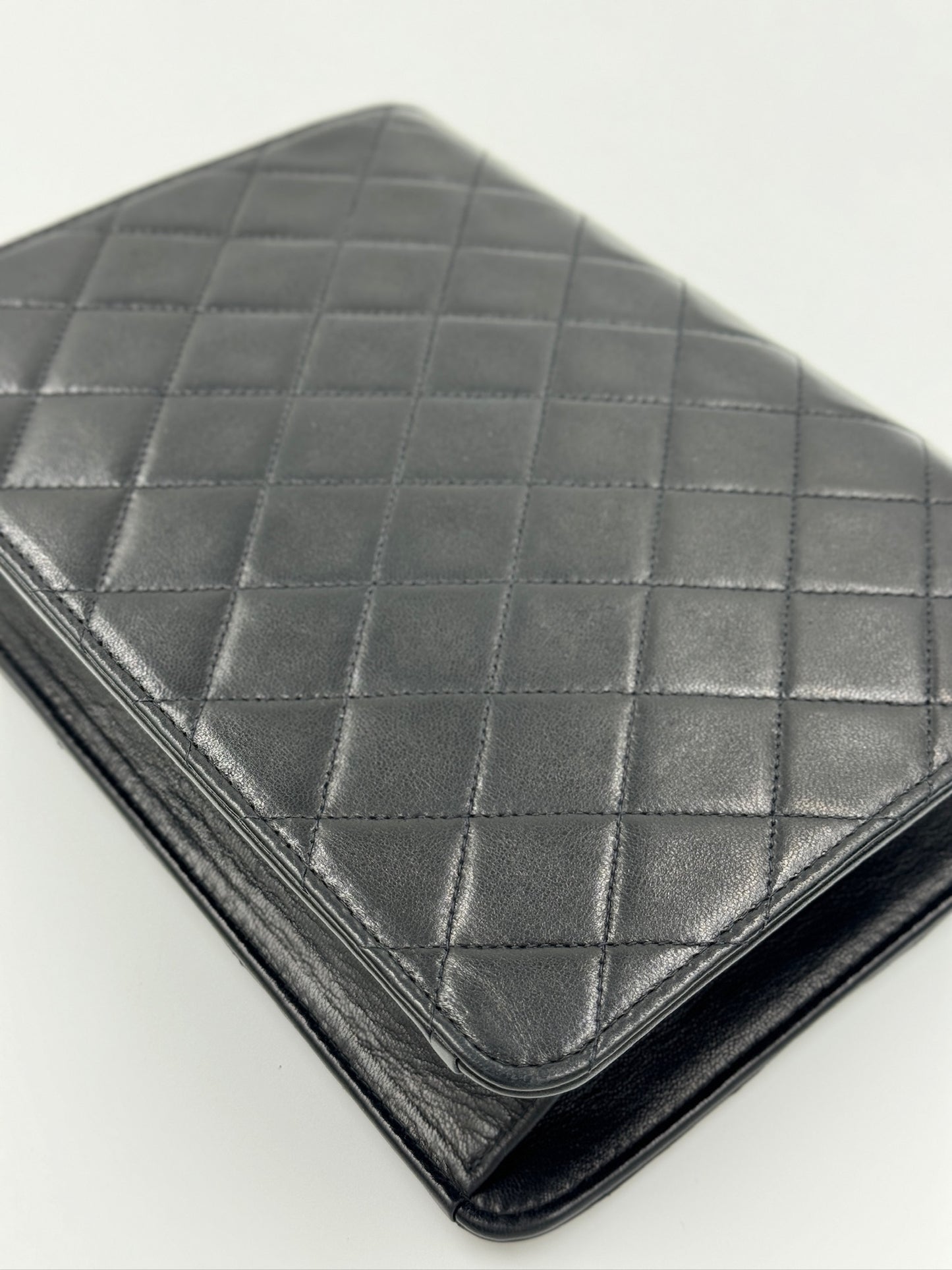 Chanel 22cm vintage 信封包 black 黑色 / Rank AB 24072310