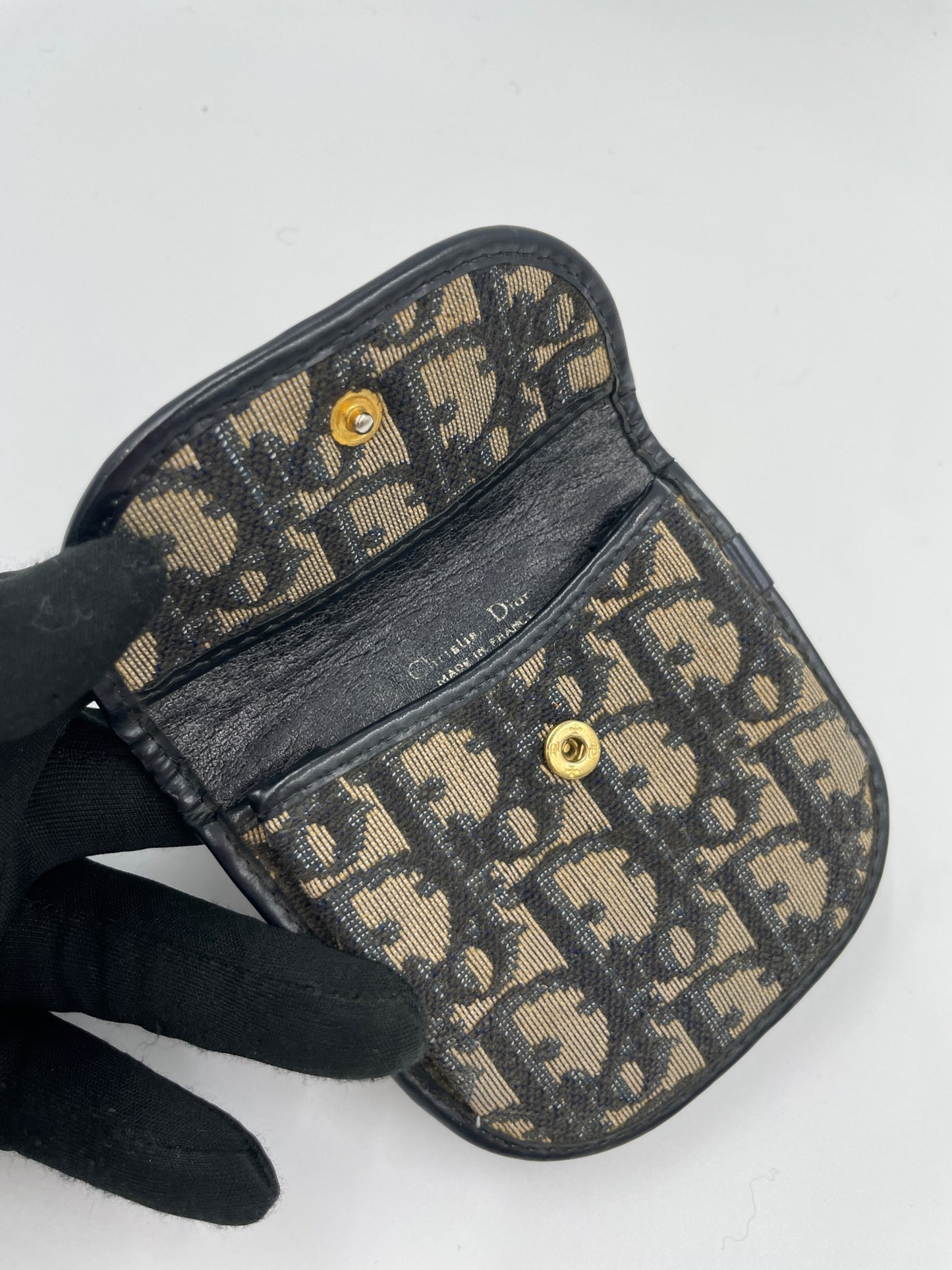 Dior coin holder wallet