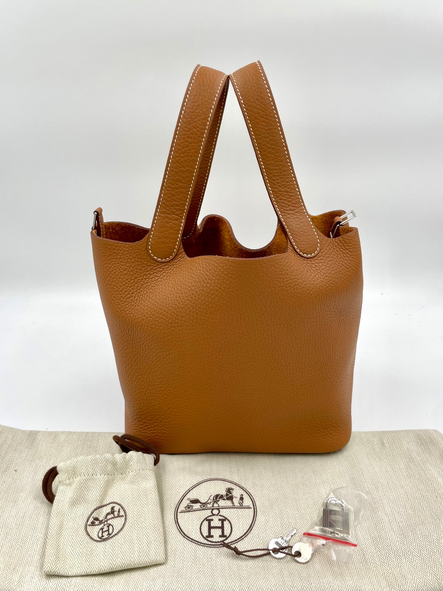 Hermès Picotin 22cm  棕色金菜籃子 / Rank SA