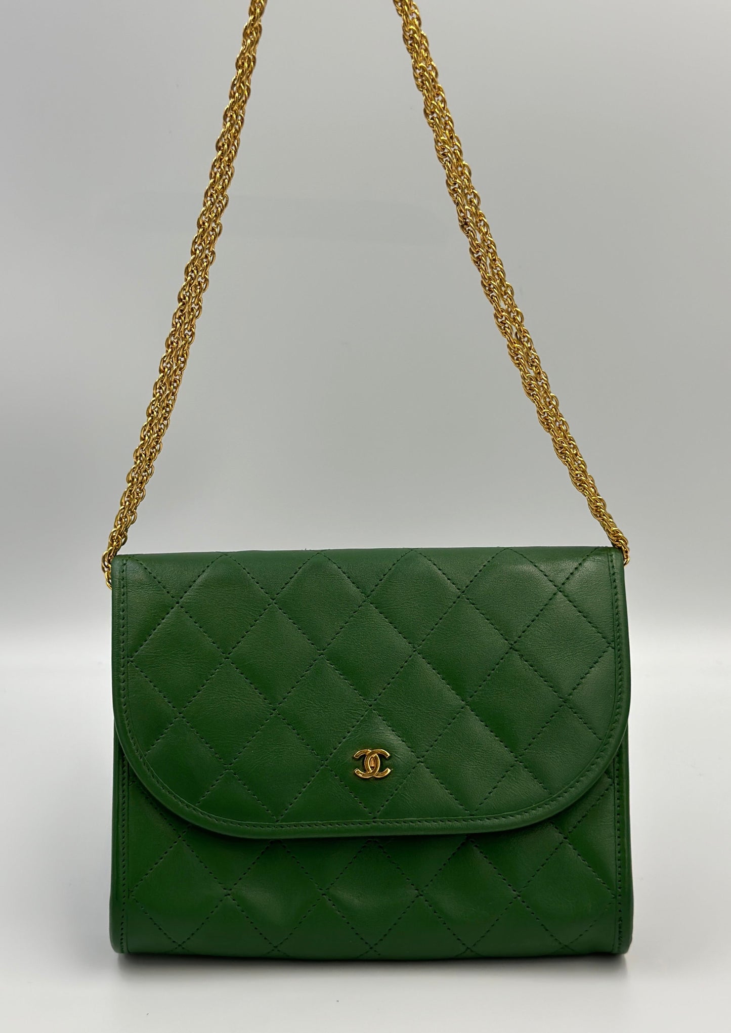 Chanel 綠色Mini Coco 1986